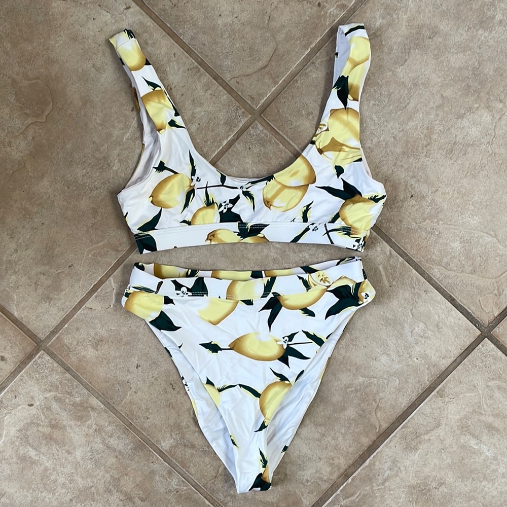 High waisted two piece swim